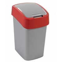 CURVER Cos de gunoi &quot;FLIP BIN&quot; 9 L argintiu / rosu